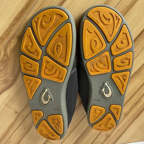 OLUKAI Nohea Mesh Gray Casual Slip On Shoes 10188-4242 Men's Size 8 - Picture 8 of 12